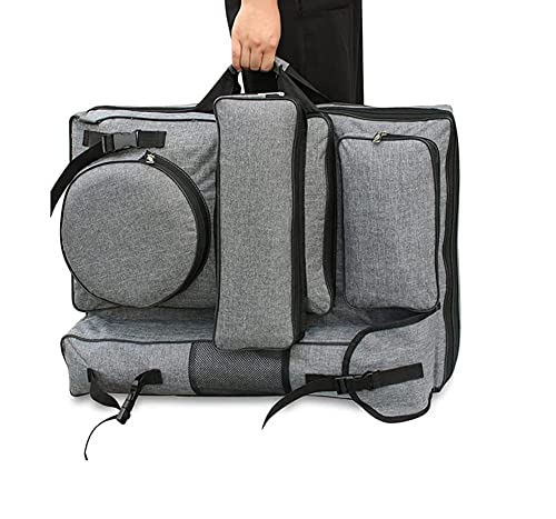 Image of Art Portfolio Carry Bag 4K Canvas Artist Backpack Adjustable Shoulder Bag Tote Artist Portfolios Case Water-Resistant Drawing Board Bag for Art Supplies Storage Transport Traveling, 26 x 19 Inch