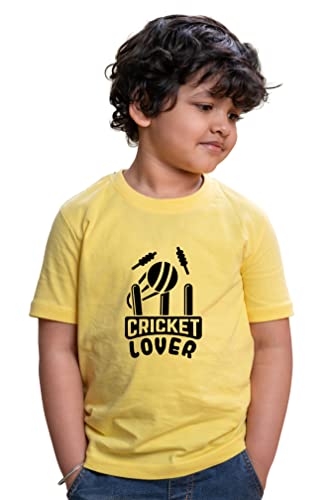 Image of Kids Cricket Lover Half Sleeve Printed Tshirt