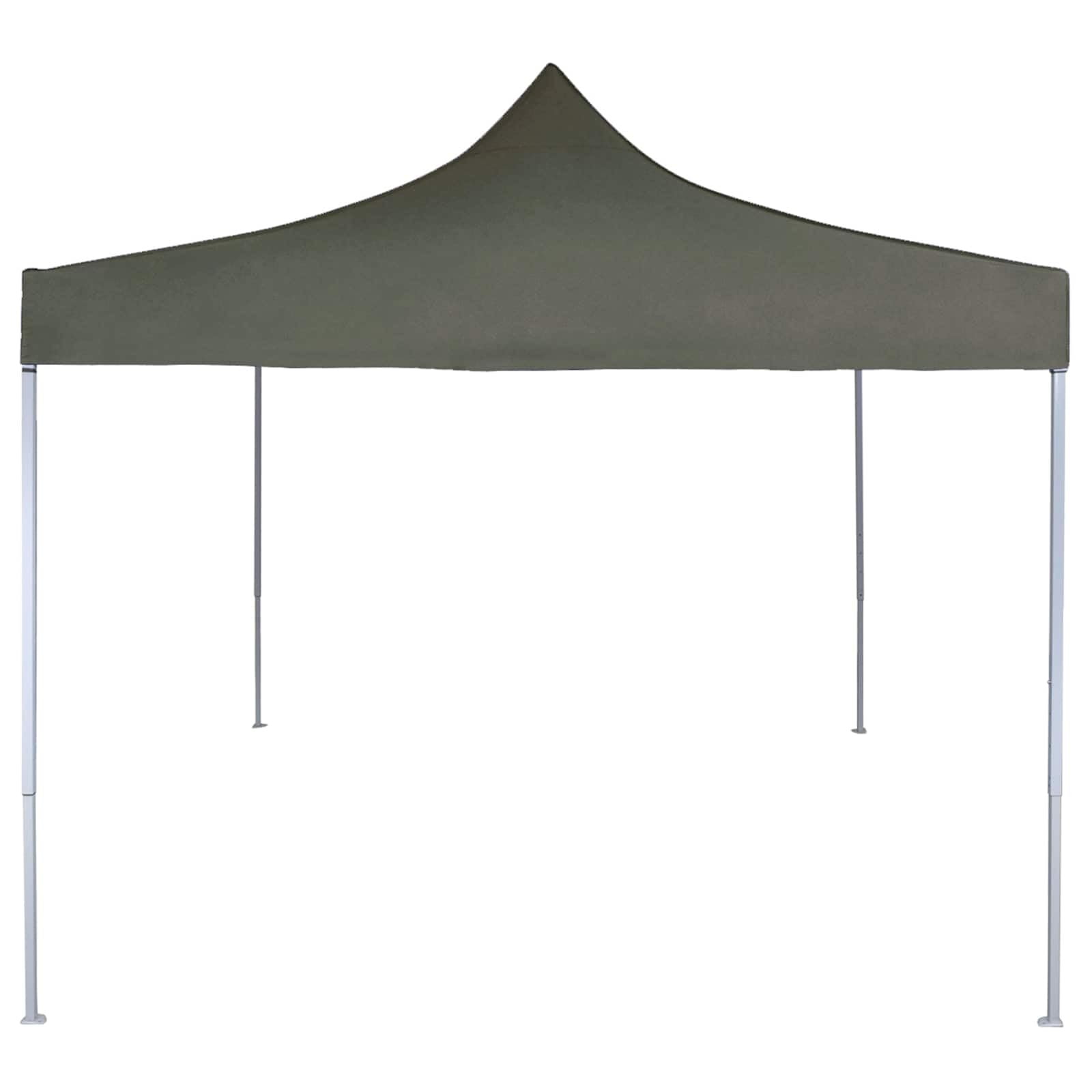 Antracyt składany namiot 200 x 200 x 315 cm | Oxford 600D, powlekana PCW, rama stalowa, 8 elementów, 4 ubrania, łatwy montaż