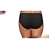 Hanes Women's Panties 4-Pack, Moisture-Wicking Ribbed Underwear Multipack, Hi-Cut Brief Underwear, 4-Pack (Colors May Vary)