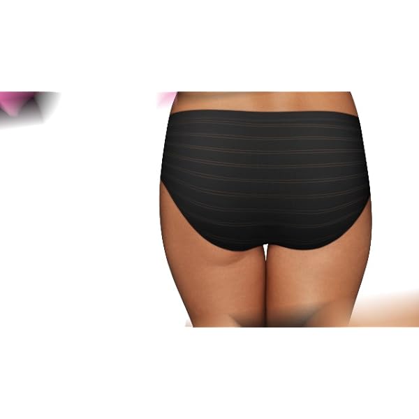Hanes Women's Panties 4-Pack, Moisture-Wicking Ribbed Underwear Multipack, Hi-Cut Brief Underwear, 4-Pack (Colors May Vary)