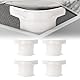 Pipihome 4 Stück Bettlakenspanner, Bettlaken Spanner Halter, Spannbettlaken Halter, Matratzenhalter Gegen Verrutschen, Fit Any Bed (White)