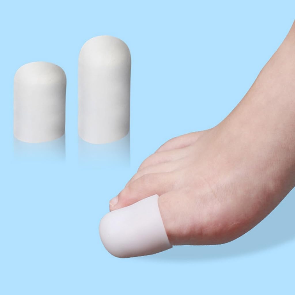 Silicone Gel Toe Sleeves Toe Protectors Toe Caps Toe Cushions for Pains Relief