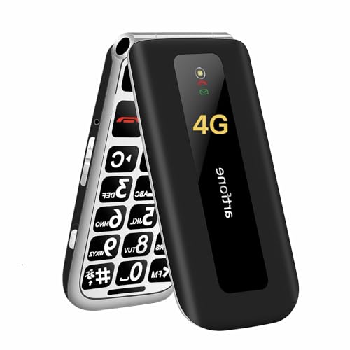 artfone F30 Noir - 4G Telephone Portable Senior Débloqué丨Téléphone Portable à Clapet avec...