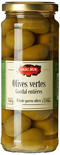 Eric Bur - ERIC BUR Olives Vertes Gordal Entières 340 g - Lot de 6