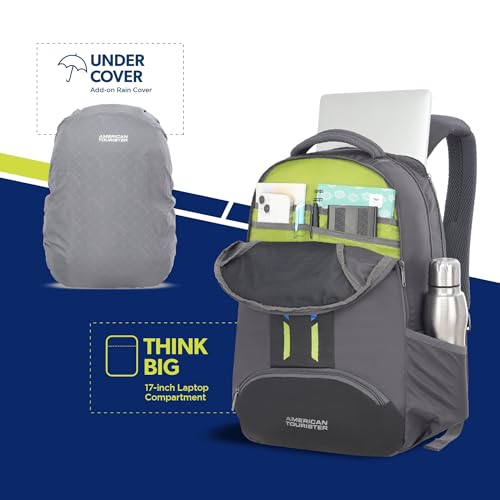 Price History of American Tourister Martt+ 01 | 28L Backpack | 17" Laptop  Bag | 3.5 Compartments | Office & College Backpack for Men and Women | Rain  Cover Included | from Amazon 63_77230971