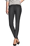 2LUV Women's Tapered Formal Performance Uniform Dress Pants