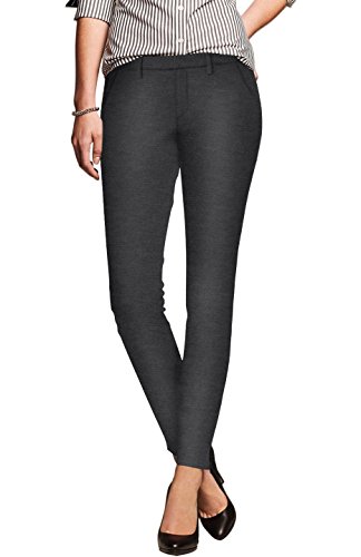2LUV Women's Junior Solid Casual Straight Leg Long Woven Pants