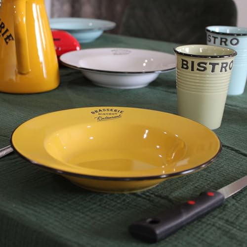 Assiettes à soupe Antic Line lot de 6 pièces colorées pour table dynamique - 8