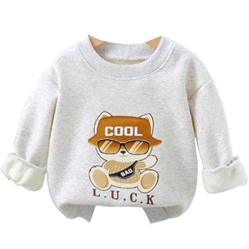 2025 Boys Long Sleeve Printed Sweatshirt Spring Autumn Children's Loose Fit Lightweight Basic Pullovers Shirt Tops