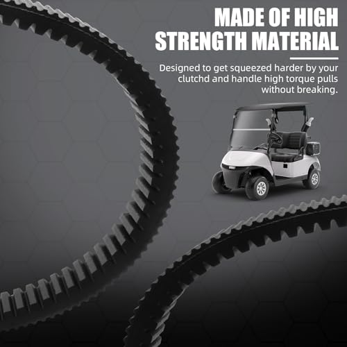 Gjhch Drive Belt & Starter Belts Kit for EZGO RXV, TXT, 606136 by Gjhch - Used condition - Image 6