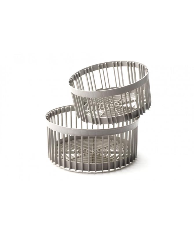 Cesto Lavabicchieri tondo 35 x 17 cm cestello rotondo base lavatazzine per lavastoviglie
