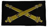 U.S. ARMY ARTILLERY CROSSED CANNONS 2 PIECE PATCH - Subdued Hook and Loop - Veteran Owned Business.