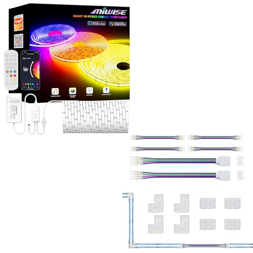 Tira LED RGB COB 3 m MIWISE luz regulable DC24V miniatura 1
