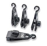 ORXPLUS TOOLS 4pcs Thumb Screw Tarp Clips with Hook, Tent Clamps, Awning Clamp Set for Camping Canopies, Car Cover, Winter Boat, Pool, Sun Shade