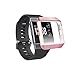 Compatible with Fitbit Ionic Screen Protector Case, JZK Scratch-Resistant Flexible Lightweight Plated TPU Fullbody Protective Case
