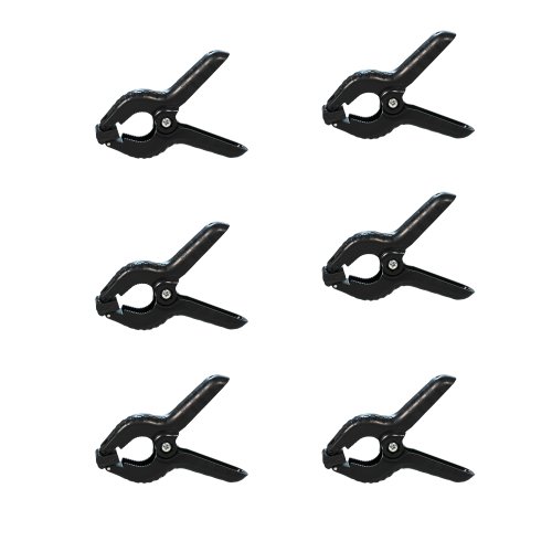Foto&Tech Heavy Duty Muslin Clamps 6-Pack Set Of 4.5 Inch Compatible With Photography Photo Studio Backdrops/Backgrounds/Photo Paper/Light Reflector (6 Pack) #TOP23