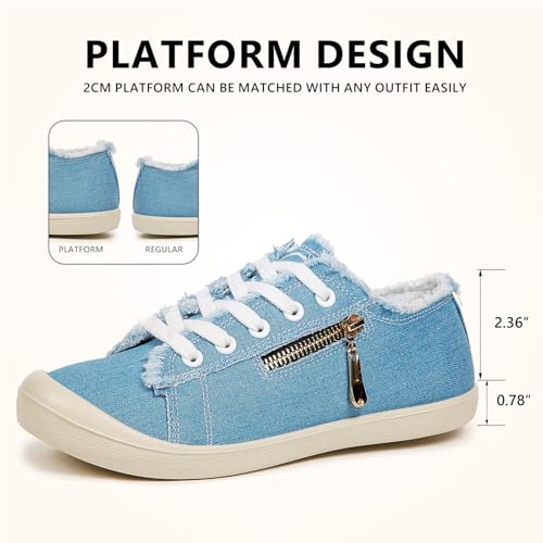 Women's Canvas Sneakers with Arch Support, Side Zipper Detail, Black and White, Distressed Style4