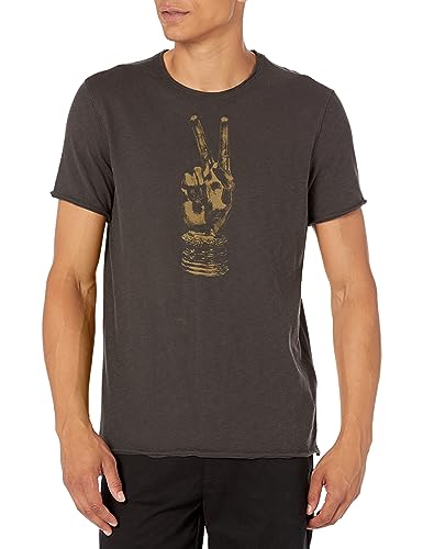 John Varvatos Royal Peace Tee pour un Look Casual Chic Idéal en Soirée Urbaine