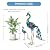 dreamskip Metal Peacock Garden Decor Outdoor Statue, 26" Metal Yard Art Peacock Garden Sculptures Outside Decoration for Home Patio Lawn Backyard, Gift for Moms Grandma Women
