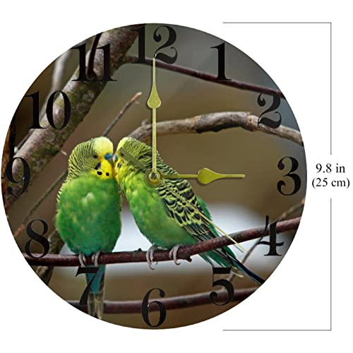 Horloges murales sans tic-tac vertes pour chambre et étude - 7