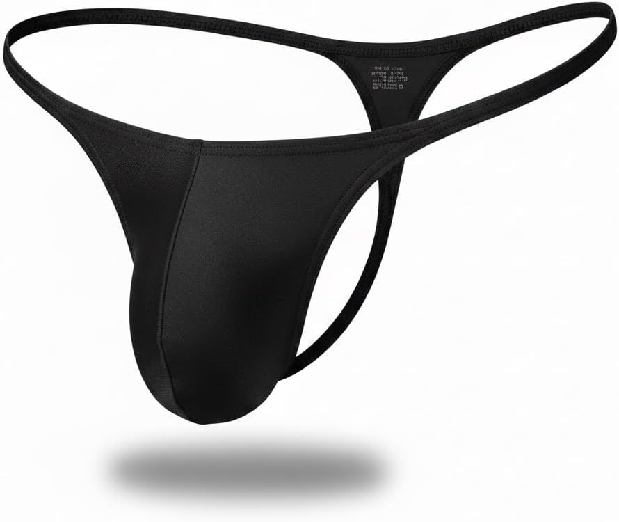 Lustrous Men’s Ultra-Slim Nylon G-String Thong – V-Shape Seam, Minimalist Straps & Stretch Pouch for Comfortable
