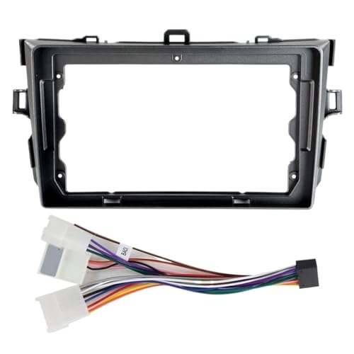 Auto Plancia Telaio Adatto per Toyota Corolla E140/150 2006-2013 Kit di rivestimento per cruscotto audio da 9 pollici per lettore DVD per auto Telaio Autoradio