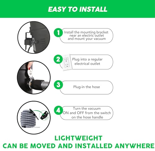 Close-up feature of wall mounted house vacuum cleaner hose connection