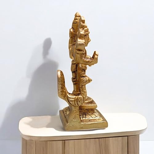 Estatua de Lord Murugan en Latón de 3 Pulgadas miniatura 4