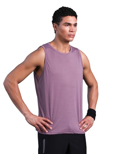 Image of CHKOKKO Sleeveless T Shirts Gym Vest for Men Workout Solid Premium Cotton Blend Tank Top for Man Running Vest Sando Gym Wear Lightweight Breathable Casual Summer Wear Boys