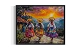 Colombia Art Print Poster, Caribbean South America Countries Culture Wall Art for Bedroom Bathroom Living Room Decor 95 (Colombia, 11 x 14 inches, Unframed)