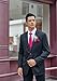 Mens Solid Pink Tie Classic 3.4