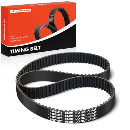 A-Premium Engine Timing Belt Compatible with Volkswagen Jetta Passat 2006-2008, Golf 2013, Eos...