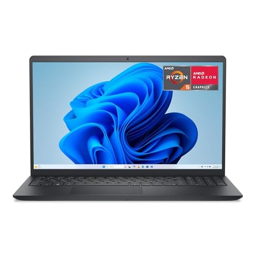 Dell 15 Laptop DC15255-15.6-inch FHD 120Hz Display, AMD Ryzen 5-7520U, 8GB LPDDR5 RAM, 512GB SSD, AMD Radeon 610M Graphics, Windows 11 Home, Onsite Service - Carbon Black