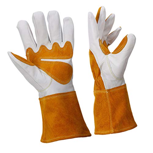 Angoily Luvas de Trabalho Luvas de Couro Do Couro para As Mulheres Homens Armazém Trabalho de Restau
