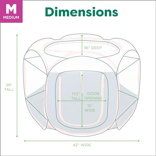 Image of Furhaven Portable Dog Playpen Cat Tent, Pet Playground,Kennel Foldable Indoor Outdoor Zippered Puppy Crate - Navy, Medium
