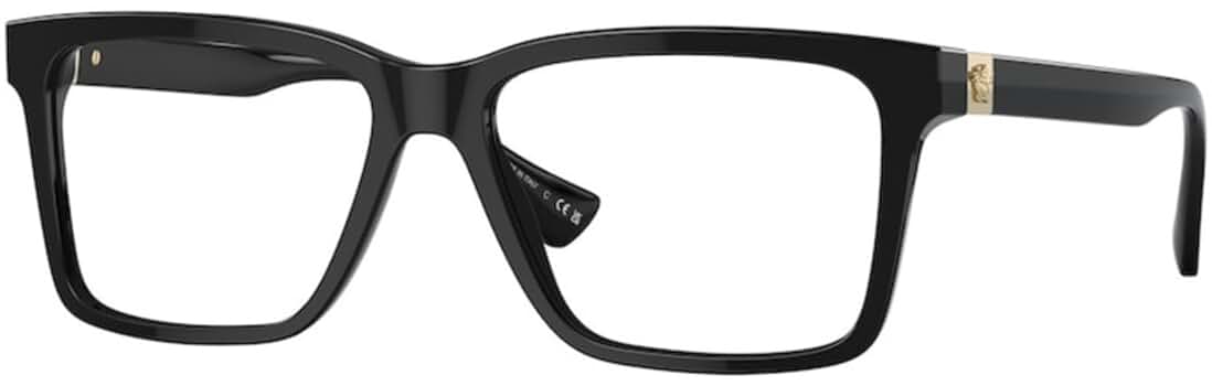 Versace Eyeglasses VE 3328 F Asian fit GB1 Black at Amazon