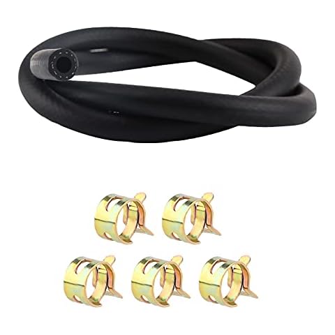 SAVITA 5/16 Inch Fuel Line Set with Clamps Cover