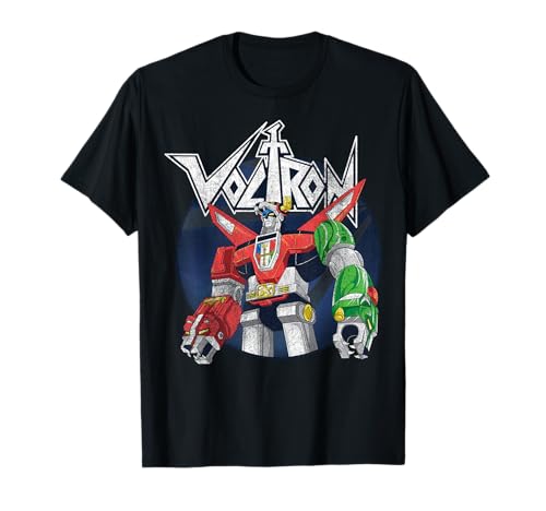 18NVVD00014A-001 Voltron: Defender of the Universe Distressed Circle Portrait Maglietta