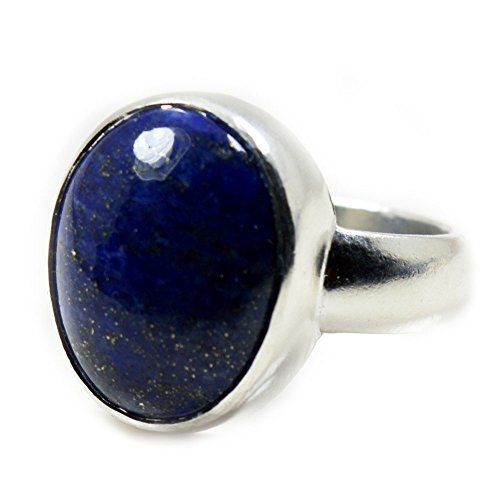 Bague ovale bleu argent 925 le cadeau mixte idéal pour marquer les esprits
