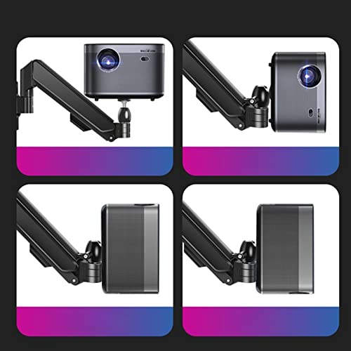 Soporte para proyector universal con trípode extensible y colgador de techo ajustable 4