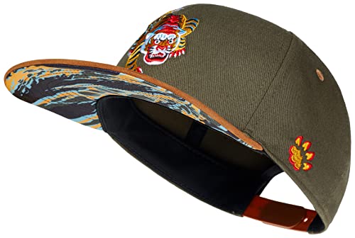 Cadency® Snapback Asian Tiger Casquette unisexe Olive Taille réglable, olive, 56/62 cm Cover