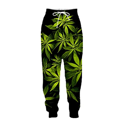 Pantalon de survêtement ample résistant au motif feuille d'érable pour le confort