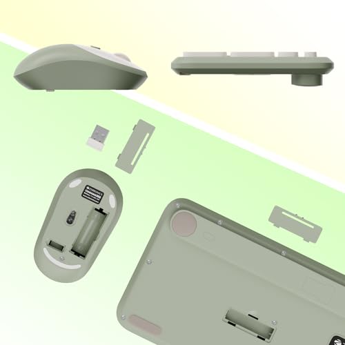 Image of ZEBRONICS Companion 302 2.4GHZ Wireless Keyboard & Mouse Combo with UV Printed Keys,13 Multimedia Keys,800 /1400 /1600 DPI,High Precision,Advanced Optical Sensor Technology(Green)