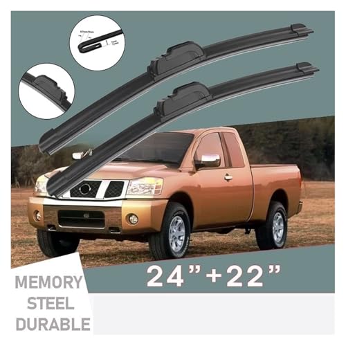 Limpiaparabrisas para Nissan Titan 2004-2012 en goma y silicona duradera 2