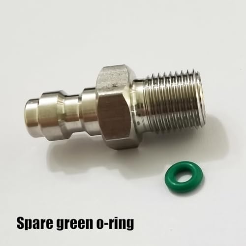 8mm Fill Nipple Male Quick Disconnect Valve with One Way Foster Stainless Steel for Paintball Airsoft PCP Diving Mountaineering - Image 7