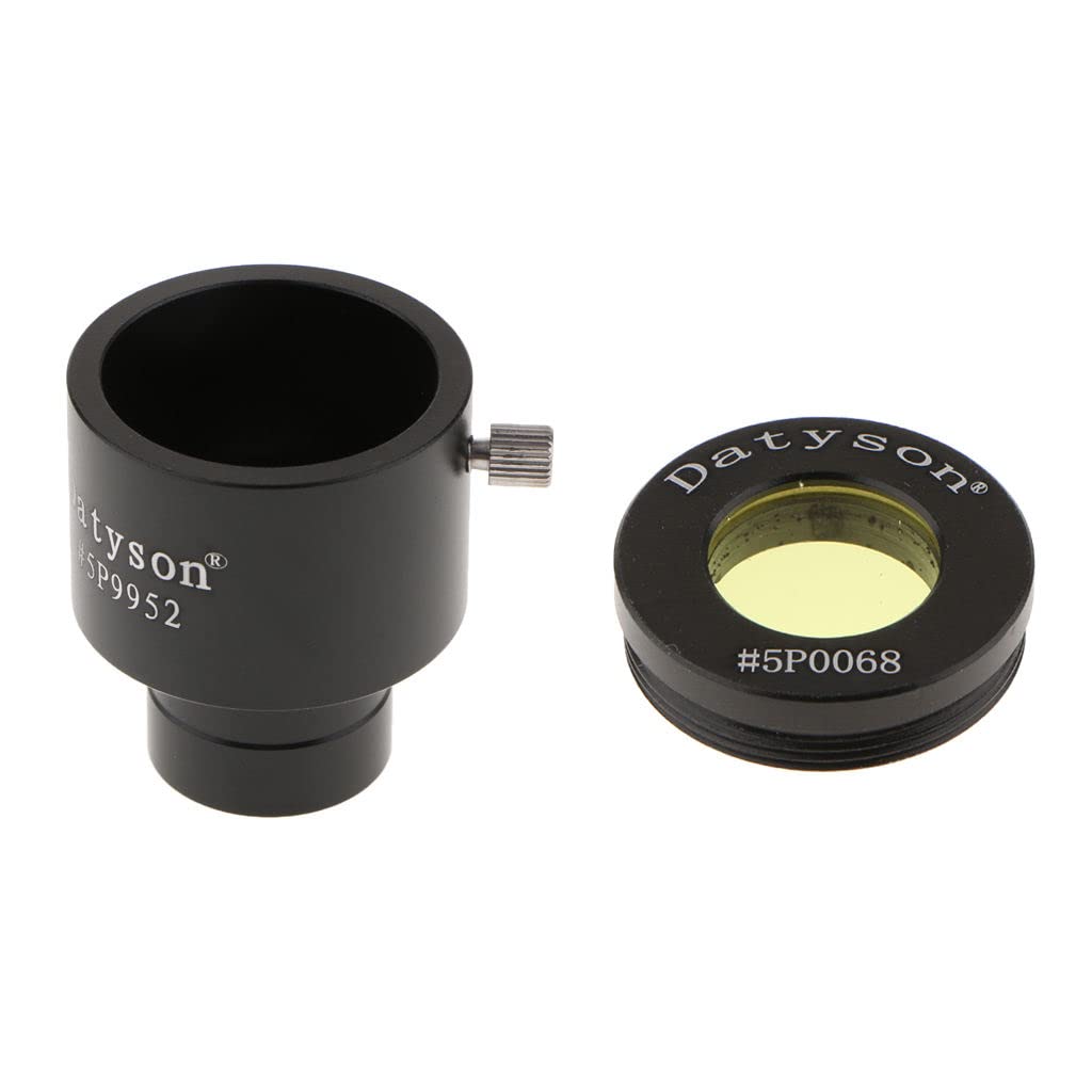 0,965 Zoll Konvertieren Zu 1,25 Zoll Teleskop Okular Adapter 24,5 Mm Auf 31,7 Mm Adapter + Gelbfilter