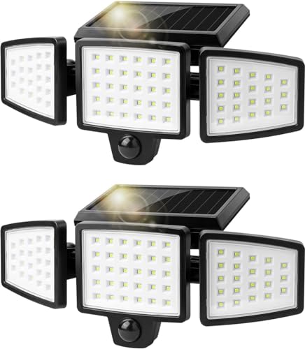 Lepro Solarlampen für Außen mit Bewegungsmelder, 360° Beleuchtungswinkel, 1000 Lumen 6W LED Solarlampen Aussen, IP65 Wasserdicht, 270°Drehbar...