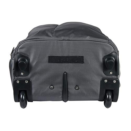 Image of Trolley Backpack with Wheels | Laptop Backpack for Men | Rolling Bag for Travel | Polyester Carry -On for Travel, Office, Camping, Offical Trips | Water Resistant(40L, Grey)