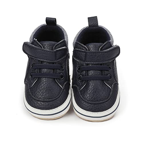 Image of E-FAK Baby Shoes Boys Girls Infant Sneakers Non-Slip Rubber Sole Toddler Crib First Walker Shoes